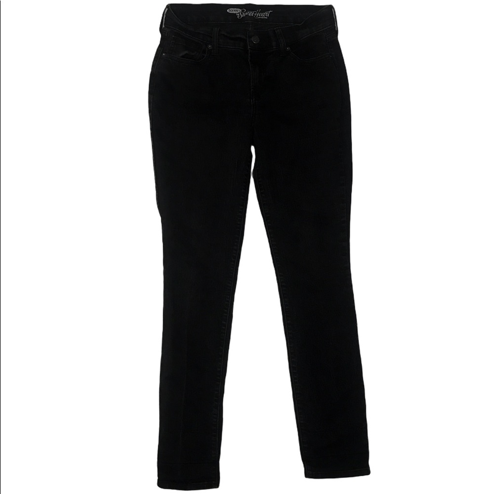 Old Navy Faded Black Denim Jeans The Sweetheart Women's Size 6